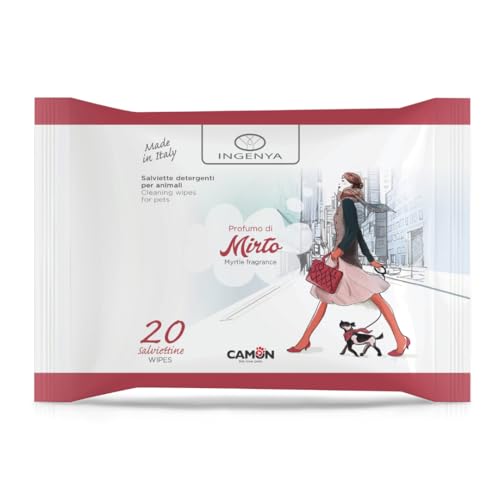 Camon Salviette Cani Gatti Mirto 20pz 17x20 Delicate